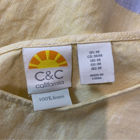 100% linen dress C&C California - Picture 5 of 9